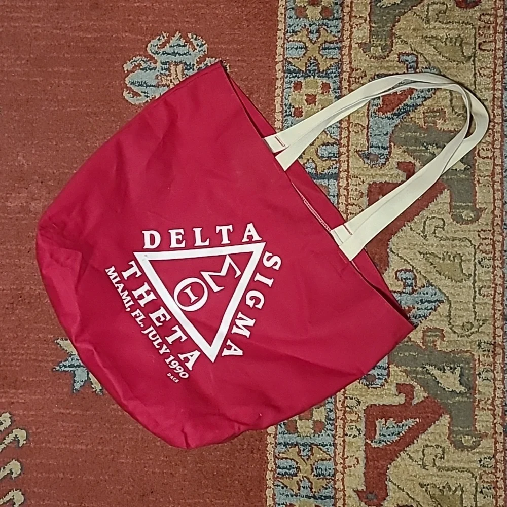 VINTAGE 1990 DELTA SIGMA THETA TOTE BAG